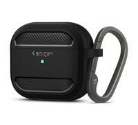 Spigen Rugged Armor Designed for Airpods 3rd Generation Case Protective Airpods 3 Case with Keychain (2021) [Durable Dual Layer Protection]