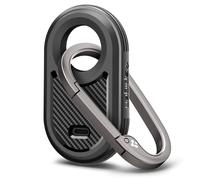 Spigen Rugged Armor diseado para Samsung Galaxy SmartTag 2 Estuche Llavero Smart Tag 2 Estuche [1 paquete] (2023) - Negro mate