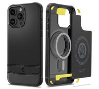 Spigen Funda para iPhone 15 Pro MAX, Rugged Armor MagFit, Compatible con MagSafe - Negro Mate