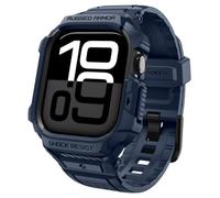 Spigen Rugged Armor Pro 2 Funda y Correa de TPU Compatible con Apple Watch Serie 11/10 42mm (2025/2024) - Azul Marino