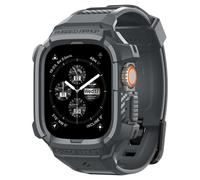 Spigen Rugged Armor Pro diseado para Apple Watch Ultra 2/Apple Watch Ultra Estuche con banda Correa protectora resistente de TPU para Apple Watc