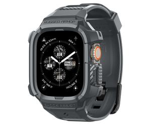 Spigen Rugged Armor Pro diseado para Apple Watch Ultra 2/Apple Watch Ultra Estuche con banda Correa protectora resistente de TPU para Apple Watc