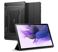 Spigen Rugged Armor Pro Diseñado para Galaxy Tab S7 FE 5G Funda con Soporte para Lápiz (2021) - Negro