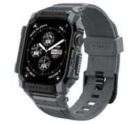 Spigen Rugged Armor Pro Funda con correa de TPU Compatible con Apple Watch Serie 11/10 46mm (2025/2024) - Gris Oscuro