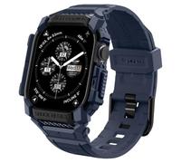 Spigen Rugged Armor Pro Funda con correa de TPU Compatible con Apple Watch Serie 11/10 46mm (2025/2024) - Azul Marino