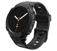 Spigen Rugged Armor Pro Diseρado para Samsung Galaxy Watch 8 Estuche de 40 mm con banda Funda protectora de TPU con correa (2025) - Negro mate