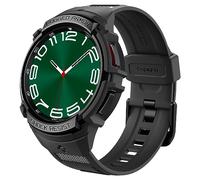 Spigen Rugged Armor Pro - Funda diseñada para Samsung Galaxy Watch 6 Classic de 47 mm con correa protectora de TPU con correa