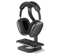 Spigen S380 Soporte Compatible con AirPods MAX 2/1 (2026/2020) / Compatible con MagSafe Charger (2020-2023) Stand Base Pad Funda [No Contiene Cargador] - Gris Espacial