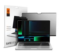 Spigen SafeView Protector Pantalla Filtro Privacidad para MacBook Pro 14 pulgadas (M5 / M4 / M4 Pro / M4 Max / M3 series / M2 series / M1 series), 1 Unidad, Anti-Espía, Con paño de limpieza y estuche