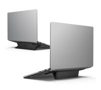 Spigen Slim Fold Soporte Portátil [Compacto y Ultrafino] Plegable para Ordenador, Elevador para Laptop con Ángulo ergonómico Doble, Antideslizante, Compatible con MacBook Pro/Air/Neo y iPad 11"-16"