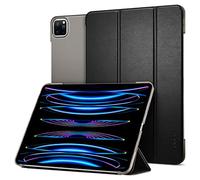 Spigen Smart Fold diseñado para iPad Pro de 11 Pulgadas, Funda de Tercera generación con portalápices/función de Reposo automático/activación/Soporte Triple (2021) - Negro