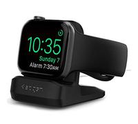 Spigen Soporte de Carga S350 Compatible con Apple Watch Ultra 3/2/1, Series 11/10/9/8/SE2/7/6/SE/5/4/3/2/1 con Base Estable Antideslizante - Negro