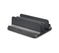 Spigen Soporte vertical para portátil 4 en 1, organizador de escritorio con ranuras ajustables (14-22 mm) de aluminio de alta calidad, protección de silicona