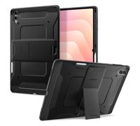 Spigen Tough Armor Pro Funda para Galaxy Tab S12 Ultra / S11 Ultra | Protección de doble capa TPU y PC con soporte integrado y ranura S Pen para 2026/2025 - Negro