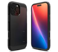 Spigen Funda para iPhone 16 Pro MAX, Tough Armor(AI) T MagFit [Cubierta habilitada para Control de Cámara] Compatible con MagSafe - Negro