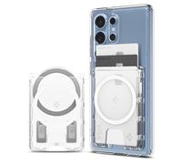 Spigen Ultra Hybrid MagFit+ Tarjetero Cartera Magnético Compatible con Funda magnética de Samsung Galaxy S25, S25 Ultra, S25 Plus, S25 Edge y Z Fold 7 - Transparente