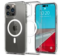 Spigen Funda Magnética Ultra Hybrid MagFit Compatible con iPhone 14 Pro MagSafe - Blanco