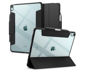Spigen Ultra Hybrid Pro Designed for iPad Air 13 inch Case M2 (2024) with Transparent Back and Pencil Holder - Black