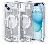 Spigen Funda para iPhone 15 Plus, Ultra Hybrid MagFit, Compatible con MagSafe - ZeroOne Blanco