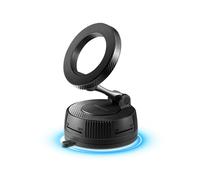 Spigen VacuumLock Soporte Magnético para Teléfono MagSafe para Coche, Ajustable con Rotación de 360°, Compatible con iPhone 17/16/15/14/13/12 y PixelSnap Pixel 10 Pro XL Fold - Salpicadero/Parabrisas