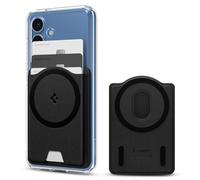 Spigen Valentinus MagFit+ Cartera Magnética 3 Tarjetas Funda Compatible con Funda magnética de Samsung Galaxy S25, S25 Ultra, S25 Plus, S25 Edge y Z Fold 7 - Negro