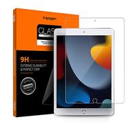 Spigen, vidrio templado diseñado para iPad 8 (2020), iPad 7 (2019), 10,2 pulgadas, Premium 9H, respetuoso con las roturas, protector de pantalla de cristal para Apple iPad de 10,2" (iPad 8ª/7ª