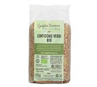 Spighe Toscane - Lentejas verdes Bio | Legumbre rica en elementos nutritivos, saludable, digerible y sabrosa de agricultura ecológica. 400 g