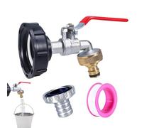 Spigot For Rain Barrel - Rains Barrels Tap Kit, Outdoor Water Connector| Heavy Duty Adapter Valve Replation, Efficient Rainwater Collection Accessory For Garden Riego Drenaje Overflow System
