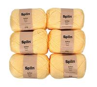 Spiin SNYRN009 Softee Baby Yarn Lemon-x6 100g Skeins, Yellow, One size, 600