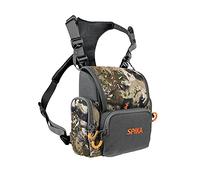 SPIKA Paquete de arnés Binocular para Pecho, Estuche Bino con telémetro Bolsa Impermeable para Caza, Camuflaje, S, Caza