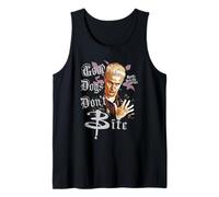 Spike Good Dogs Don't Bite Retro Vampire Y2K TV Show Camiseta sin Mangas