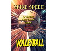 Spike Speed Volleyball: 50 Medium Word Search Games