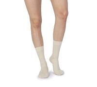 SPIKENERGY Calcetines Cortos Terapéuticos para la Fatiga los Calambres la Sudoración y la Hinchazón - Dispositivo Médico (Beige, S)