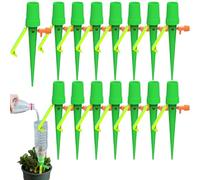 Spikes plantas autosuficientes | 15pc Dispositivos riego plantas | sistemas riego por goteo a prueba fugas con válvula control ajustable | Accesorios jardinería riega picos para plantas exteriores