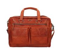 Spikes & Sparrow Maletín de piel 41 cm compartimento para portátil marrón