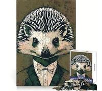 Spiky el Erizo Rompecabezas de 1000 Piezas para Adolescentes, Juguete para ejercitar la Mente, Actividad para el hogar, Regalo nítido y sincero 38x26cm