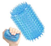 Spiky Massage Ball, Exercise Hand Balls, Grip Strengthener Tool, Portable Massager Equipment, Ergonomic Stress Comfort Therapeutic Ball for Home and Outdoor, Blue, 9.325 inch
