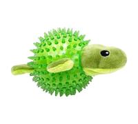 Spiky - Pelota para perros que, juguete para perros con bola clavada, juguete para perros flotante con bola clavada en forma de rana/erizo | Juguete para perros de peluche, juguete para un