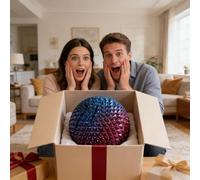 Spiky Sensory Trigger Twisty Spiral Fidget Sphere, 3D Printed Ball Fidget Toy for Adults, Stress Balls Desk Toy for Office and Home Ornament Valentine's Day Birthday Party Gifts