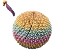 Spiky Sensory Trigger Twisty Spiral Fidget Sphere, 3D Printed Ball Fidget Toy for Adults, Stress Balls Desk Toy for Office and Home Ornament Valentine's Day Birthday Party Gifts