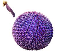 Spiky Sensory Trigger Twisty Spiral Fidget Sphere, 3D Printed Ball Fidget Toy for Adults, Stress Balls Desk Toy for Office and Home Ornament Valentine's Day Birthday Party Gifts