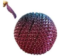 Spiky Sensory Trigger Twisty Spiral Fidget Sphere, 3D Printed Ball Fidget Toy for Adults, Stress Balls Desk Toy for Office and Home Ornament Valentine's Day Birthday Party Gifts