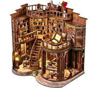 Spilay Book Nook, Dreamy Book Hall Maquetas Para Construir Adultos Luz LED, Puzzle 3D de Madera Creativo - Regalo Único para Amantes de los Libros (Navidad, Cumpleaños, San Valentín)