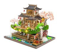 Spilay Kit de casa en miniatura de bricolaje, casa de muñecas de madera 3D con muebles, caja de música y LED, escala 1:24, regalo creativo hecho a mano para adultos y adolescentes, Fairyland - L2502