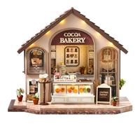 Spilay Kit DIY Book Nook, Casas de muñecas en miniatura con luz LED, funda protectora y caja de música, rompecabezas de madera 3D, soporte para libros, decoración de estantería, sujetalibros modelo
