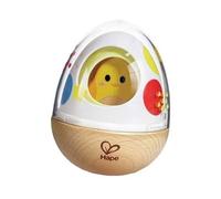 Hape Apilador Wobble Wonder | Juguete de Apilamiento Divertido | Cáscaras Tambaleantes con Pollito Oculto | para Niños de 12 Meses+