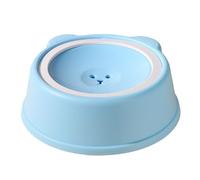 Spill-Proof Dog Water Bowl, no deslizable lento para mascotas alimentador de alimentos, 9,45 x 9,45 x 3,27 pulgadas, portátil sin punta de agua, alimentador de contenedores para perros y gatos en casa