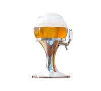 Spillatore Birra Refrigerato - Dispensador para bebidas de 3,5 l, apto para fiestas y eventos, con compartimento para hielo, de acrílico, 24 x 24 x 42 cm, plateado
