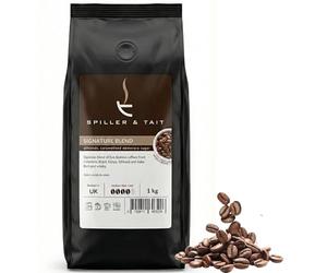 Spiller & Tait Coffee Beans 1kg Bag - Best Speciality Coffee Roasted in the UK - Award Winning - Gourmet Beans for Great Tasting Coffee at Home - Espresso Blend Suitable for All Coffee Machines - Premium Arabica Beans Give Balanced Flavour - Rare Purchase - Unique Coffee Gift - SIGNATURE BLEND