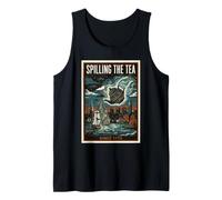 Spilling The Tea 1773 Art Nouveau - Póster Abstracto para Hombre y Mujer Camiseta sin Mangas